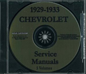 1929–1933 Chevrolet Truck All Models Factory Shop Service Manual
