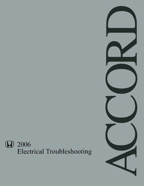 2006 Honda Accord Factory Shop Service Manual