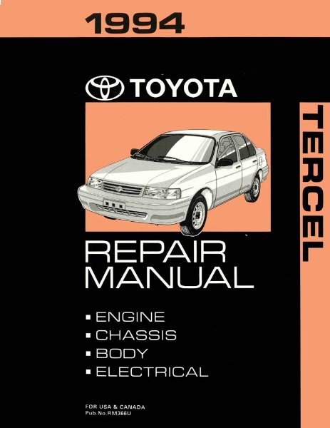 1994 Toyota Tercel Shop Service Repair Manual