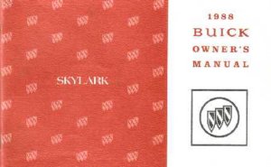 1988 Buick Skylark Owner's Manual