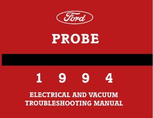 1994 Ford Probe Wiring Diagrams Manual