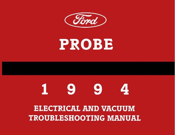 1994 Ford Probe Wiring Diagrams Manual