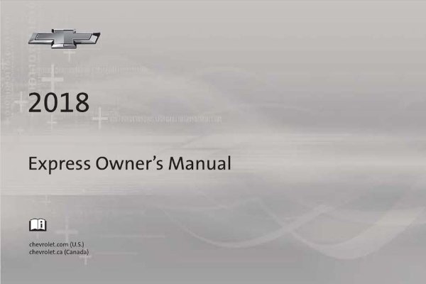 2018 Chevrolet EXPRESS Owner's Manual