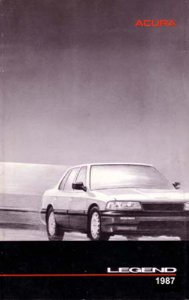 1987 Acura Legend Sedan Owner's Manual