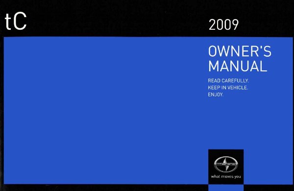 2009 Scion tC Owner's Manual