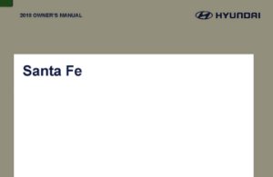 2018 Hyundai Santa Fe Owner's Manual