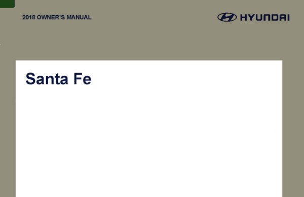 2018 Hyundai Santa Fe Owner's Manual
