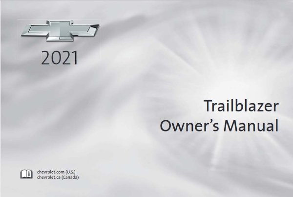 2021 Chevrolet Trailblazer Owner's Manual