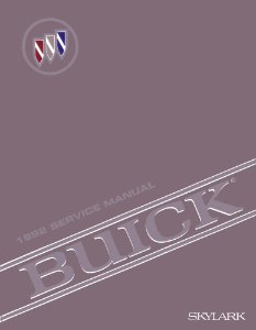 1992 Buick Skylark Factory Shop Service Manual