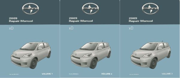 2009 Scion xD Factory Shop Service Manual