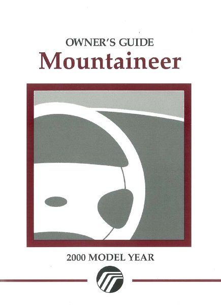 2000 Mercury Mountaineer Owner's Manual