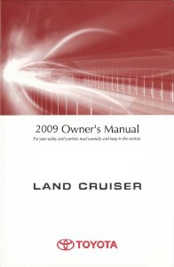 2009 Toyota Landcruiser Owner's Manual