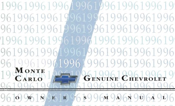 1996 Chevrolet Monte Carlo Owner's Manual