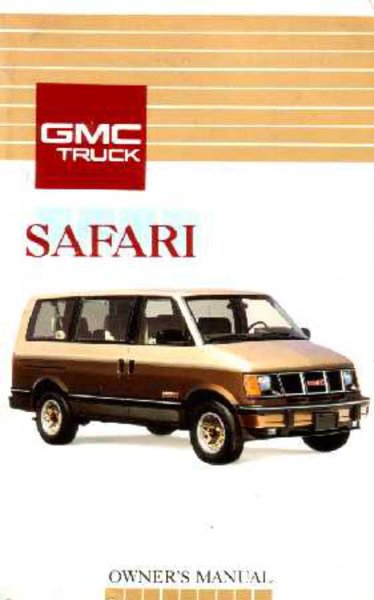 1991 GMC Safari Van Owner's Manual