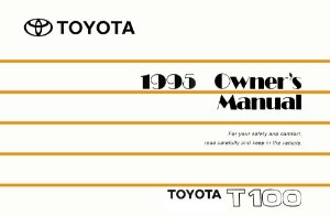 1995 Toyota T100 Owner's Manual