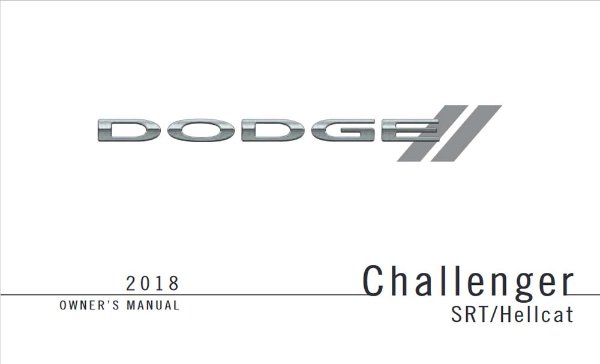 2018 Dodge Challenger SRT Owner's Manual