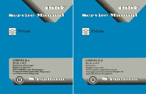 1997 Chevrolet Prizm Factory Shop Service Manual