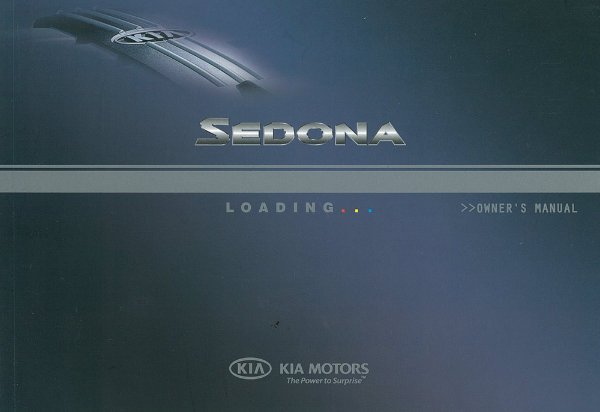 2009 Kia Sedona Owner's Manual