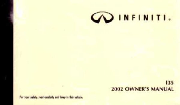 2002 Infiniti I35 Owner's Manual