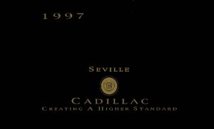 1997 Cadillac Seville Owner's Manual