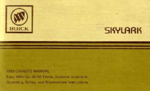 1983 Buick Skylark Owner's Manual