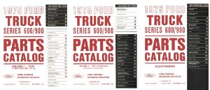 1975 Ford Truck 600-900 Series Parts Book