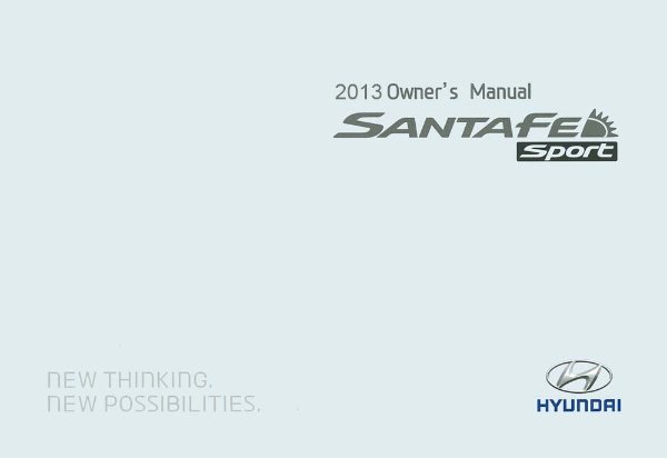 2013 Hyundai Santa Fe Sport Owner's Manual