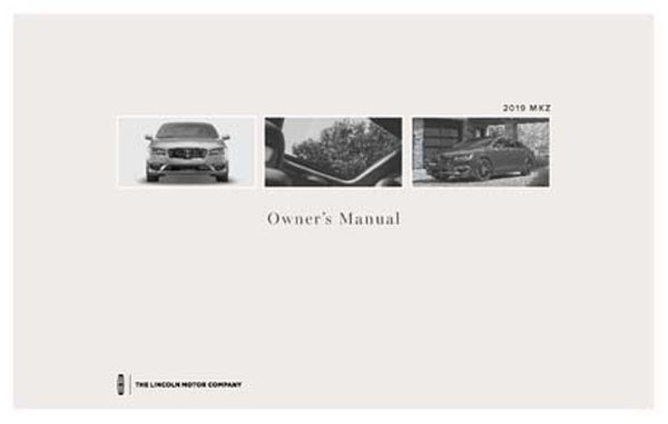 2019 Lincoln MKZ Owner's Manual