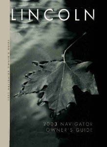 2003 Lincoln Navigator Owner's Manual