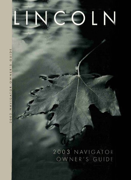 2003 Lincoln Navigator Owner's Manual