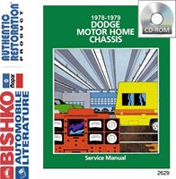 1978-79 DODGE MOTOR HOME Chassis & Electrical Repair Shop Manual sample image