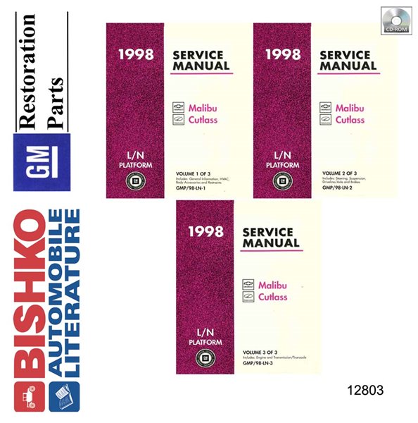 1998 Chevrolet Malibu, Cutlass Factory Shop Service Manual