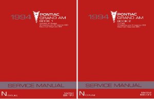 1994 Pontiac Grand Am Factory Shop Service Manual