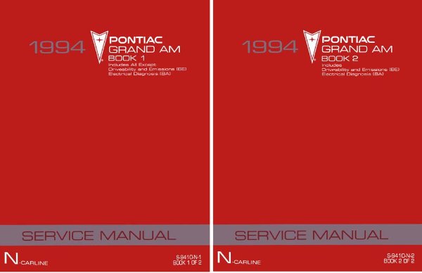 1994 Pontiac Grand Am Factory Shop Service Manual