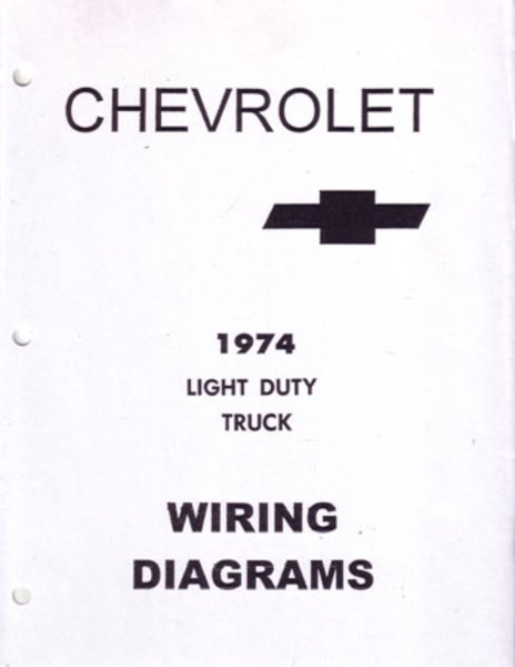 1974 Chevrolet Truck CK 10-30 SERIES Wiring Diagrams Manual