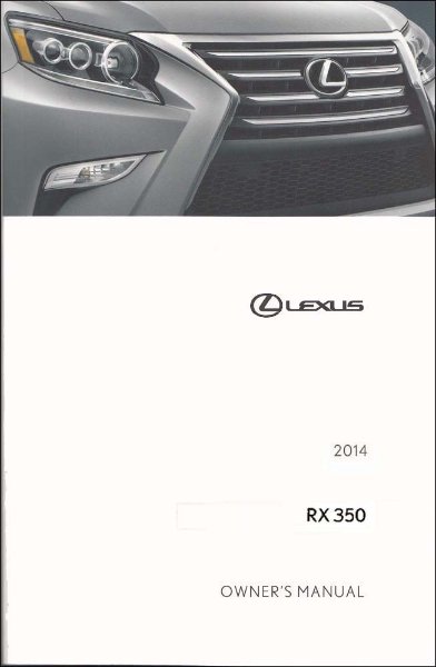 2014 Lexus RX 350 Owner's Manual
