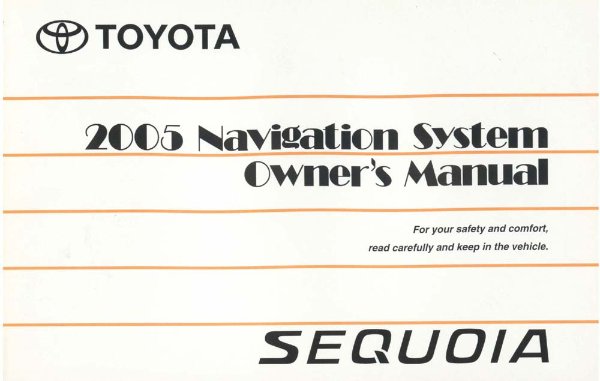 2005 Toyota Sequoia Owner's Manual