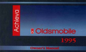 1995 Oldsmobile Achieva Owner's Manual