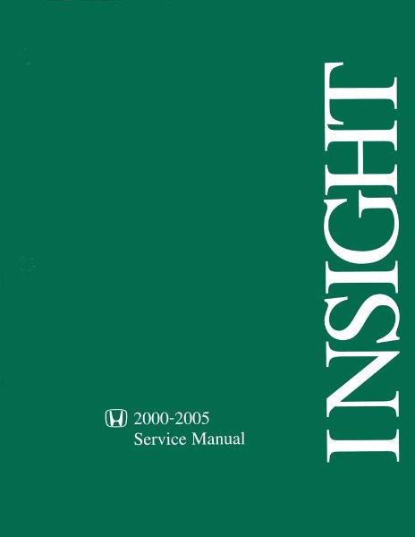 2000–2005 Honda Insight Factory Shop Service Manual