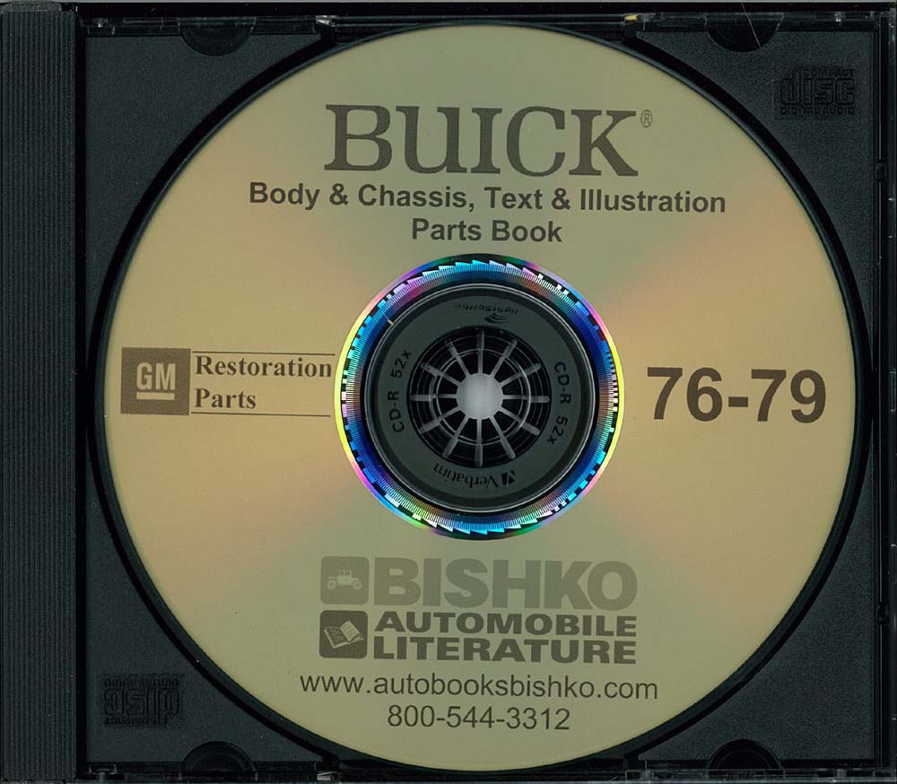 1976-79 BUICK Body & Chassis, Text & Illustration Parts Book