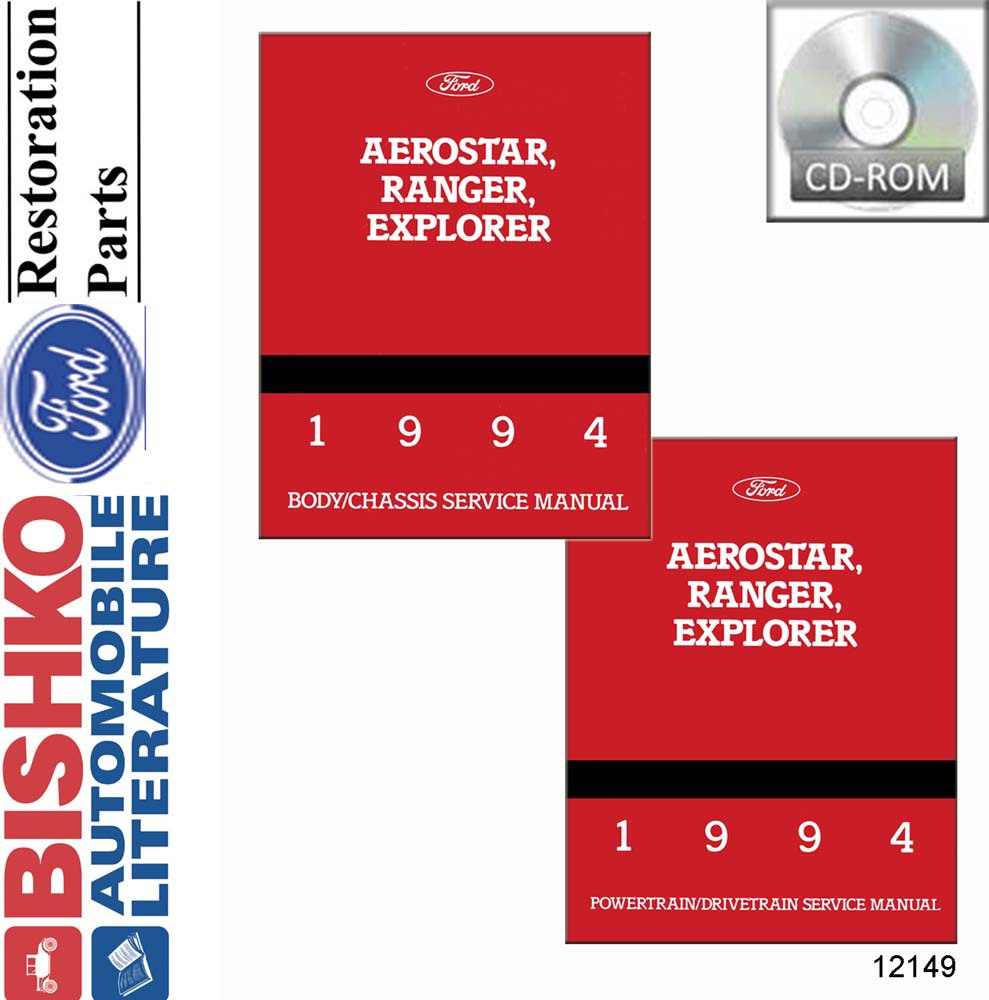 1994 Ford Truck Aerostar Explorer Ranger Shop Service Repair Manual PDF Engine