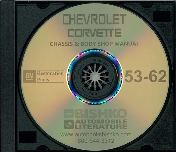 1953-62 CHEVROLET CORVETTE Body, Chassis & Electrical Service Manual main image