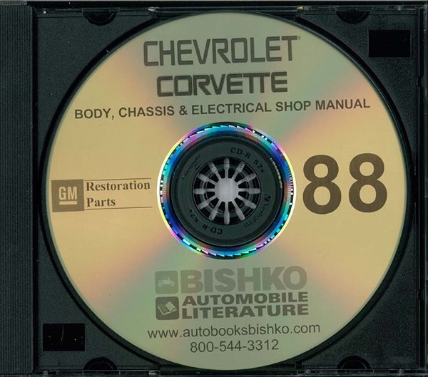 1988 Chevrolet Corvette Factory Shop Service Manual