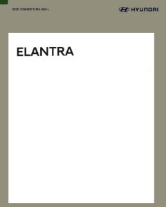 2025 Hyundai Elantra Owner's Manual