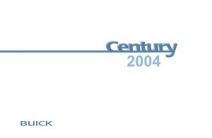 2004 Buick Century Owner's Manual