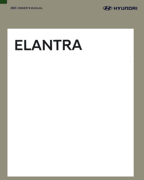 2023 Hyundai Elantra Owner's Manual