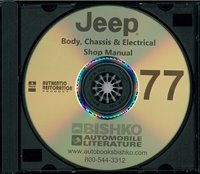 1977 JEEP Body, Chassis & Electrical Service Manual sample image
