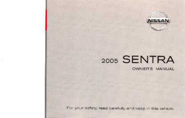 2005 Nissan Sentra Owner's Manual