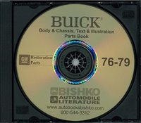 1976-79 BUICK Body & Chassis, Text & Illustration Parts Book sample image