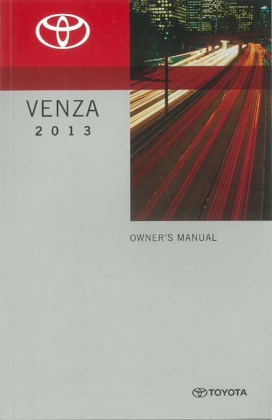 2013 Toyota Venza Owner's Manual